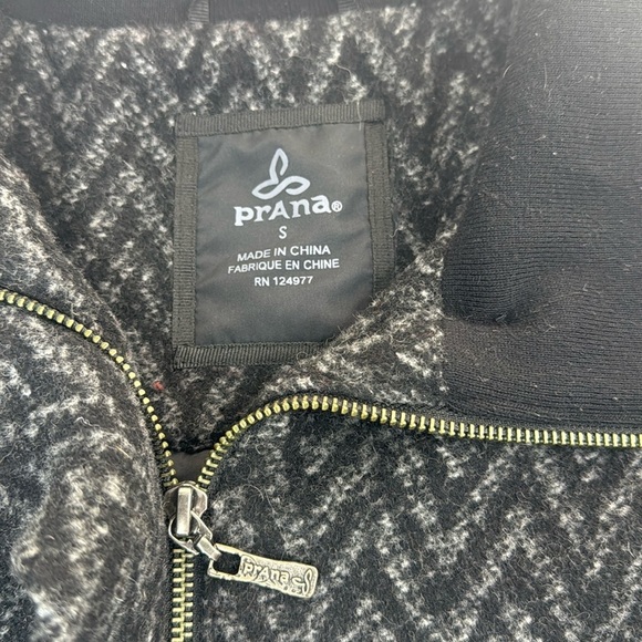 Prana Lily Wool Blend Houndstooth Lined Jacket Womens Small - Picture 4 of 12